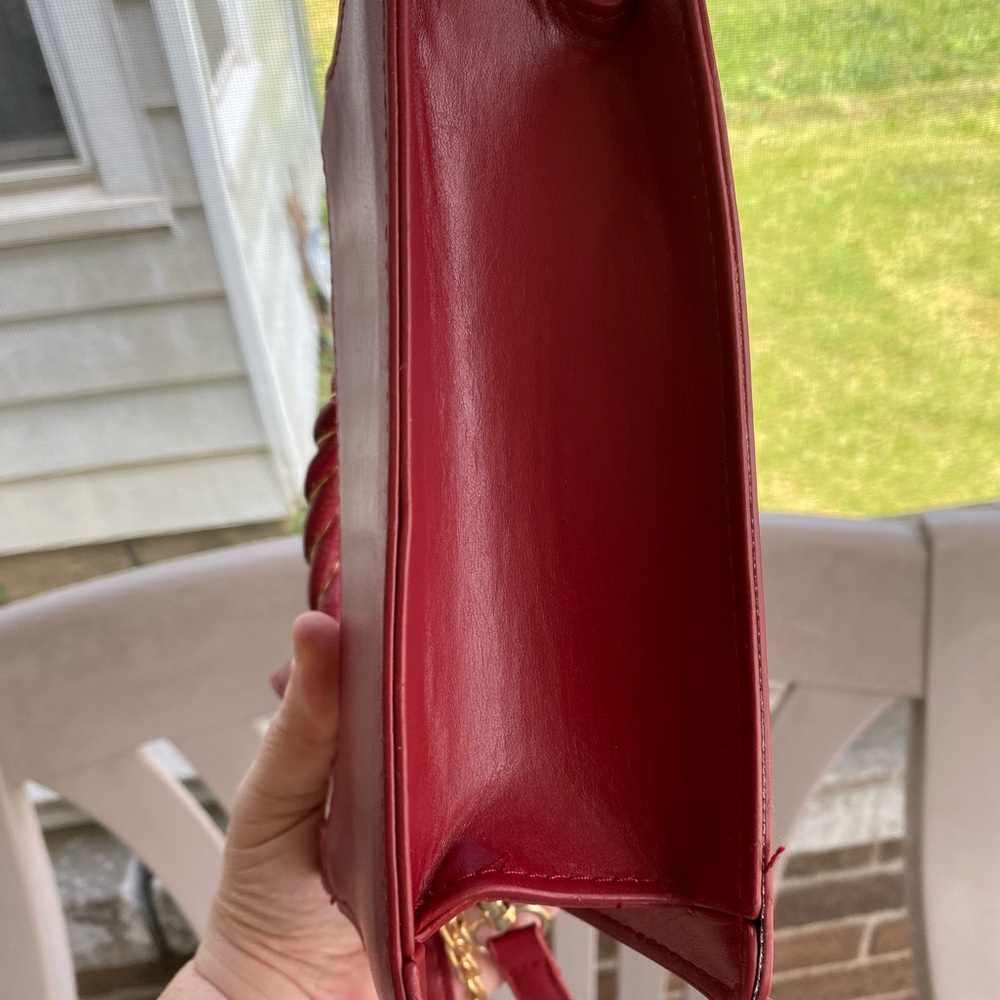 Cherry Print Red and White Women's Bag - Picture 7 of 15